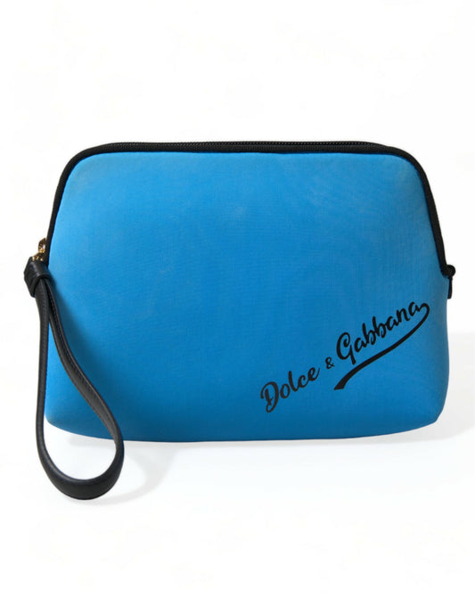 Dolce & Gabbana Elegant Blue Hand Pouch with Strap