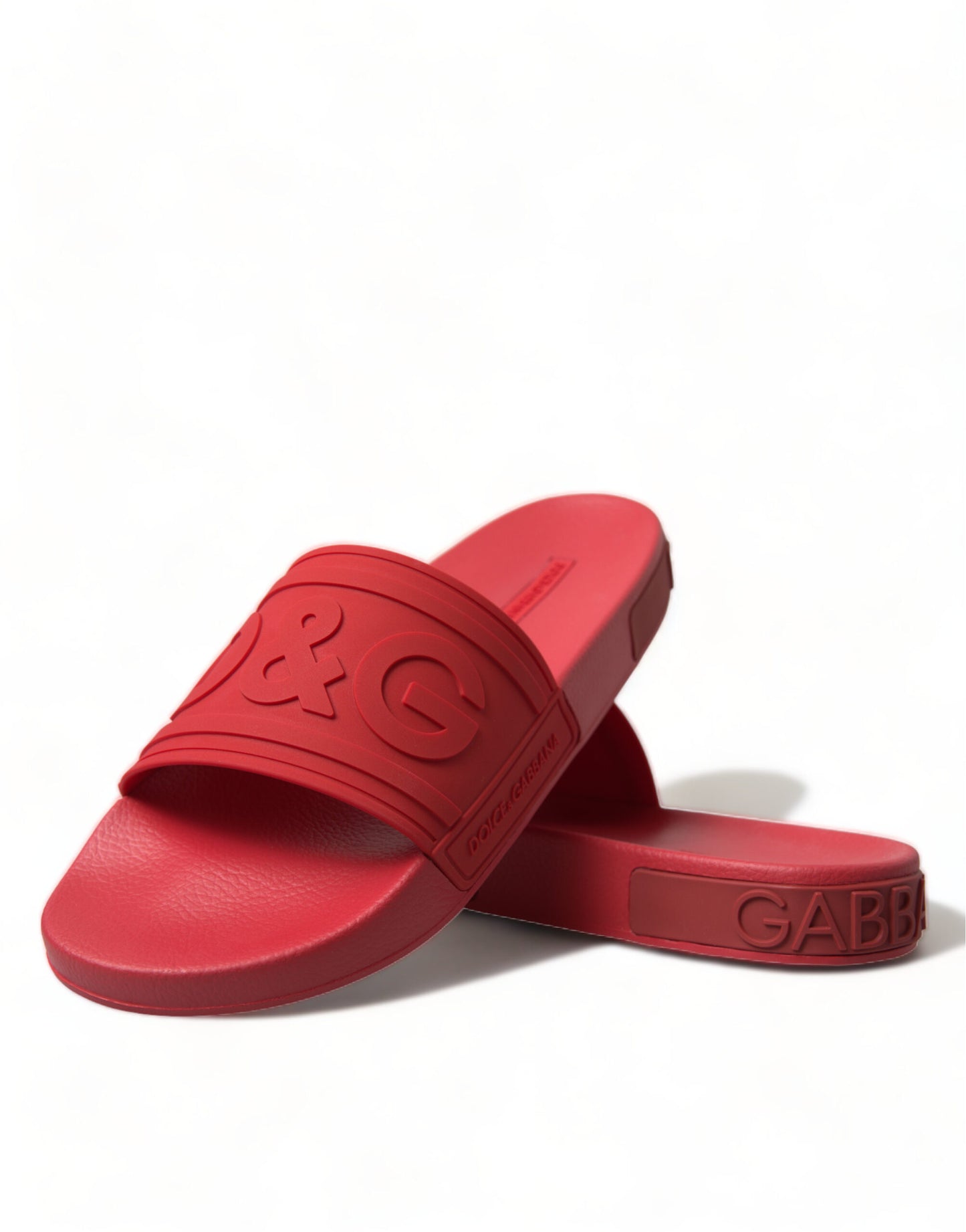 Dolce & Gabbana Radiant Red Men's Slide Sandals