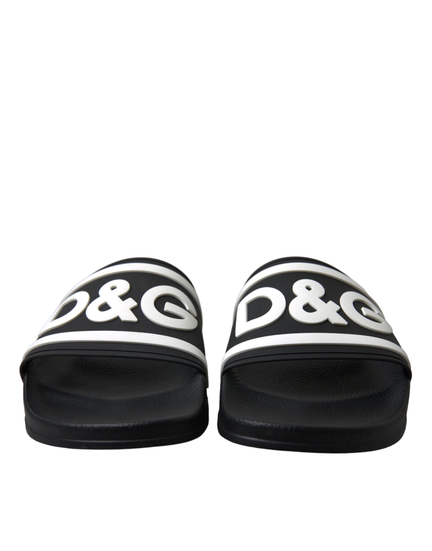 Dolce & Gabbana Sleek Monochrome Rubber Slides