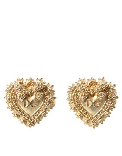 Dolce & Gabbana Gold Plated 925 Sterling Silver Devotion Cufflink