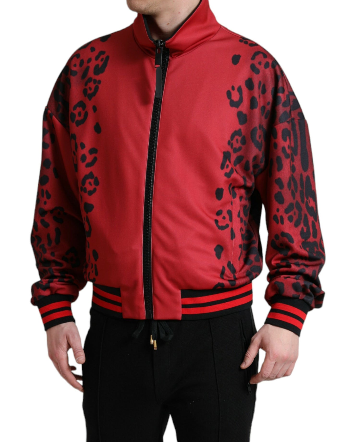 Dolce & Gabbana Stunning Leopard Print Bomber Jacket