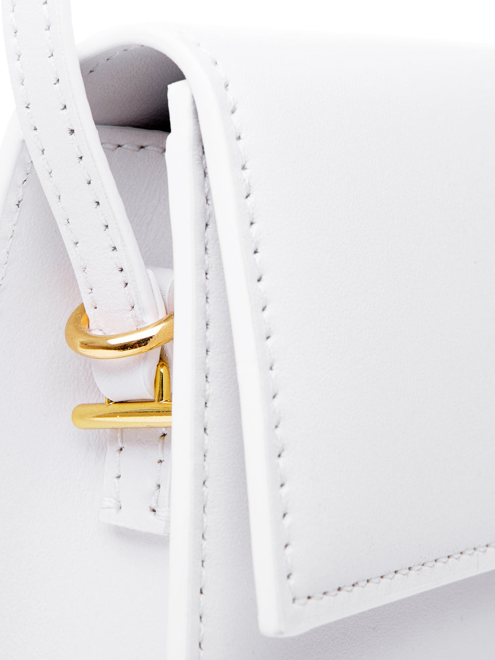 Jacquemus Elegant White Leather Shoulder Bag