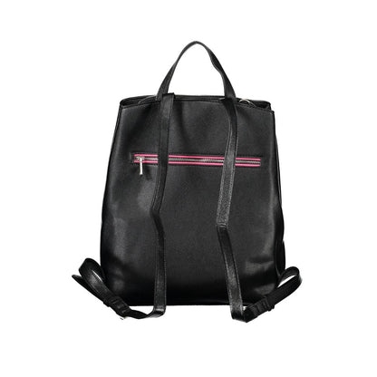 Desigual Elegant Black Multi-Compartment Backpack