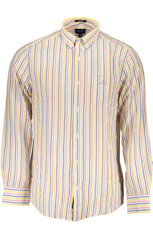 Gant Elegant White Long-Sleeved Button-Down Shirt