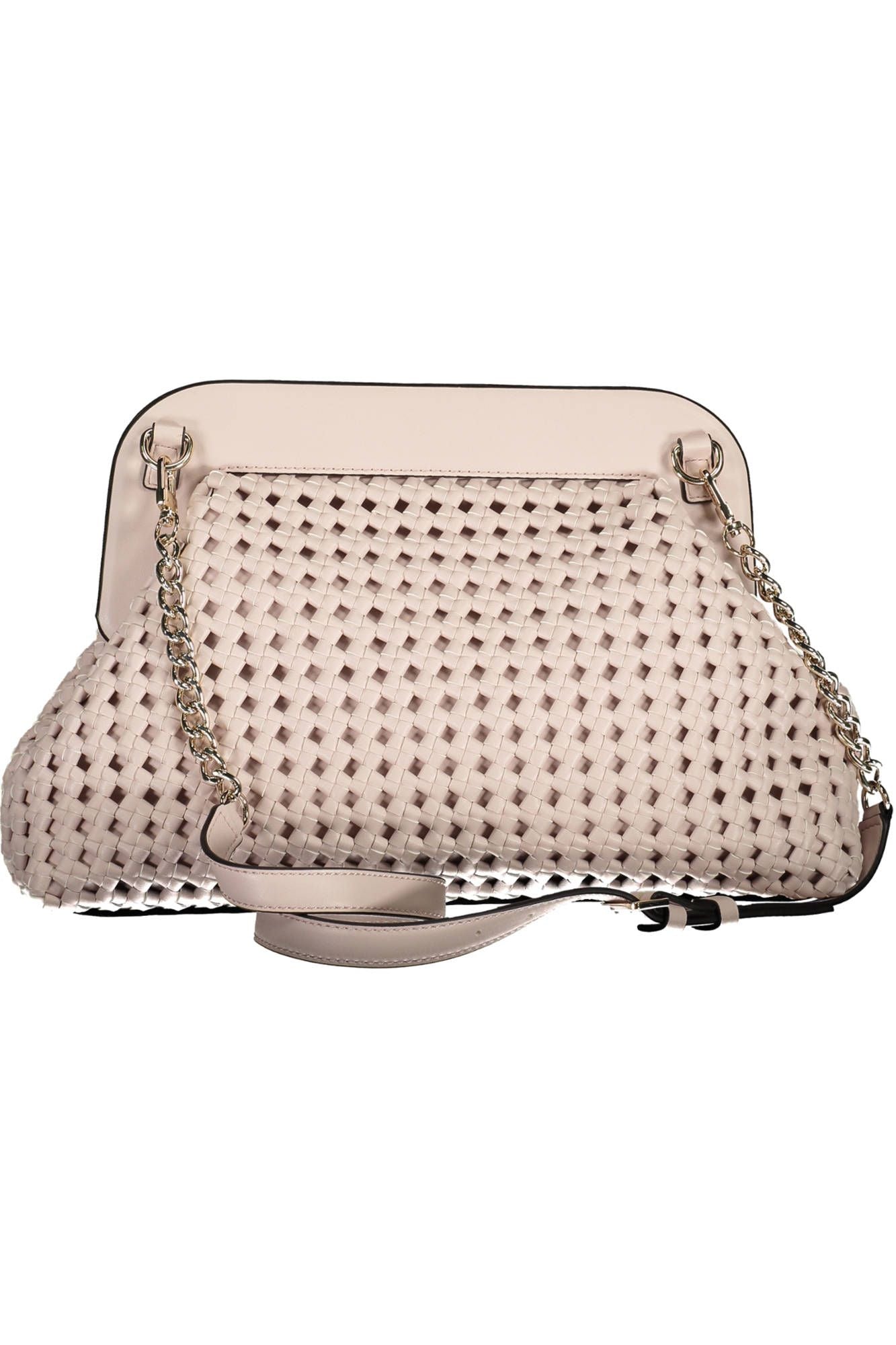 Guess Jeans Elegant Pink Handbag with Contrasting Details