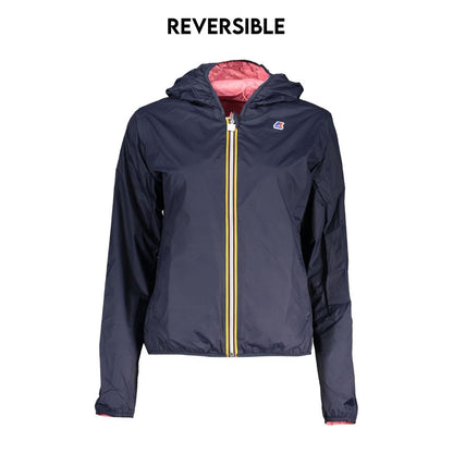 K-WAY Chic Reversible Hooded Blue Jacket