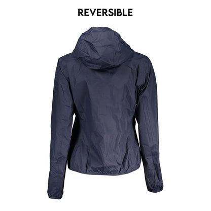 K-WAY Chic Reversible Hooded Blue Jacket