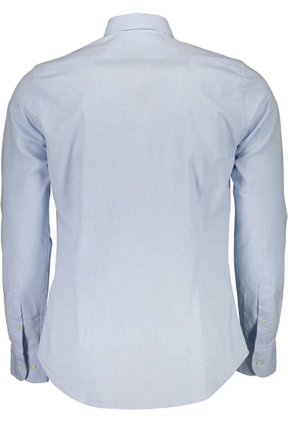 La Martina Elegant Light Blue Slim Fit Shirt