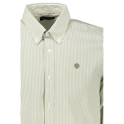 North Sails Eco-Friendly Striped Long Sleeve Button-Down Shirt