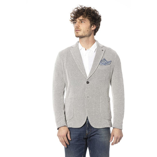 Distretto12 Beige Cotton Blend Classic Jacket