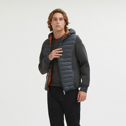 Centogrammi Elegant Grey Goose Down Puffer Jacket