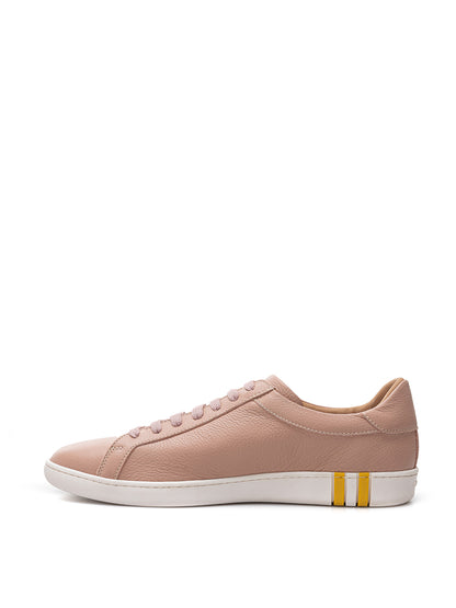 Bally Chic Pink Leather Lace-Up Sneakers