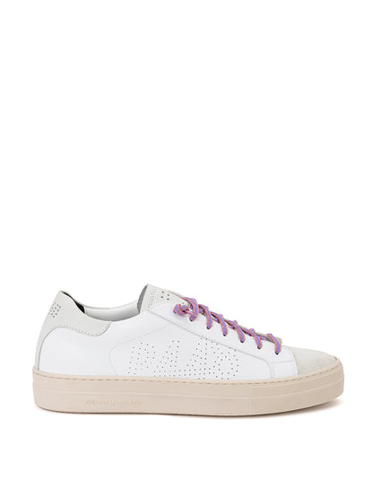 P448 Elegant White Leather Sneakers for the Discerning