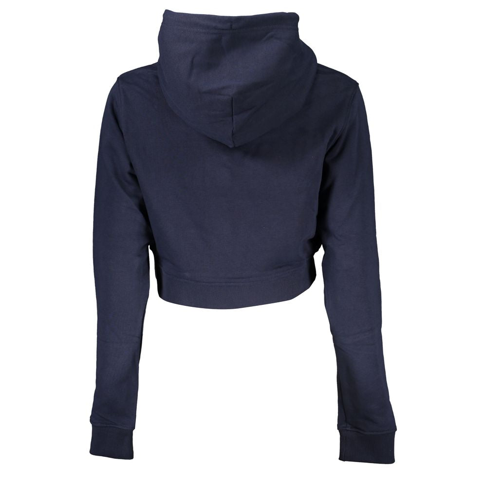 Tommy Hilfiger Chic Blue Hooded SweatShirt with Embroidery