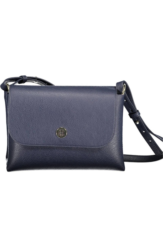 Tommy Hilfiger Chic Blue Designer Handbag with Logo Detail