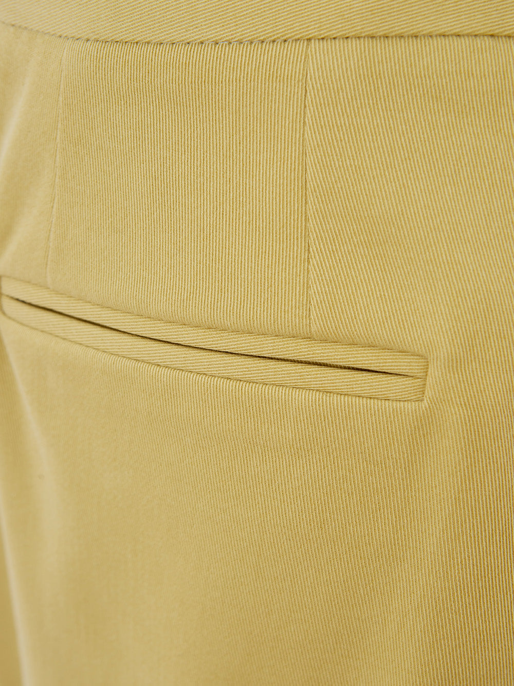 Lardini Chic Yellow Cotton Chino Trousers