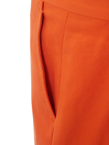 Lardini Elegant Orange Cotton Chinos