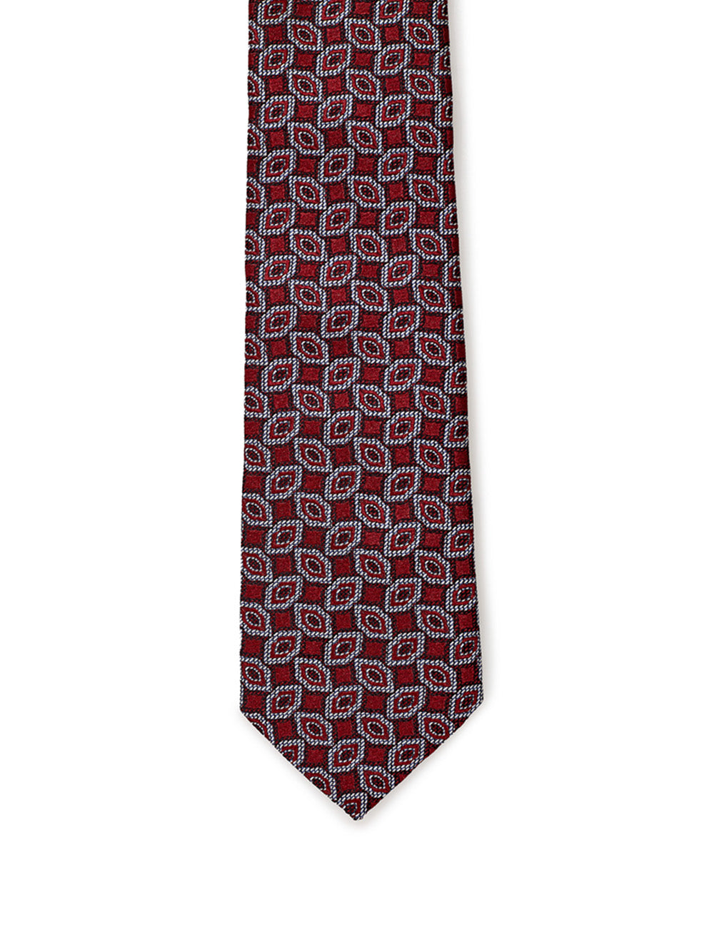 Ermenegildo Zegna Elegant Silk Tie in Dark Red