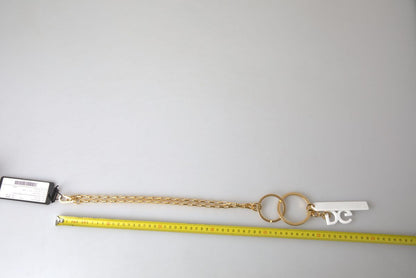 Dolce & Gabbana Chic Gold Charm Chain Necklace