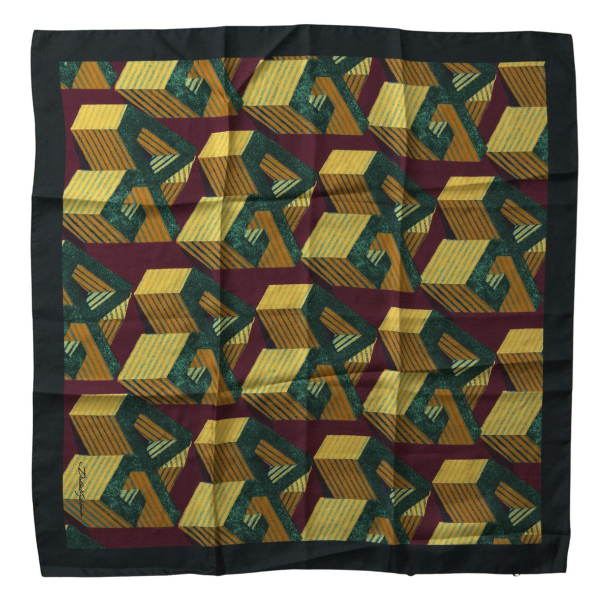 Dolce & Gabbana Elegant Multicolor Silk Men's Square Scarf