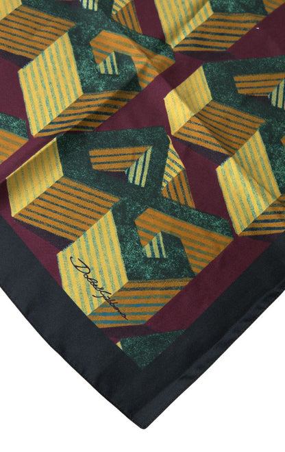 Dolce & Gabbana Elegant Multicolor Silk Men's Square Scarf