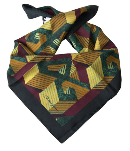 Dolce & Gabbana Elegant Multicolor Silk Men's Square Scarf