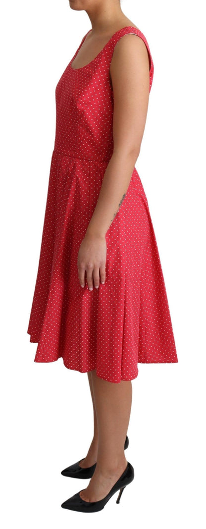 Dolce & Gabbana Polka-Dot Sleeveless A-Line Dress