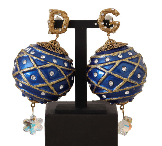 Dolce & Gabbana Dazzling Festive Crystal Clip-On Earrings