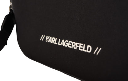 Karl Lagerfeld Sleek Nylon Laptop Crossbody Bag For Sophisticated Style