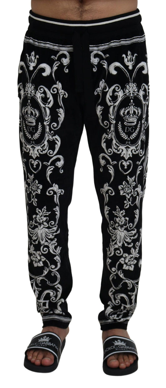 Dolce & Gabbana Baroque Patterned Casual Sweatpants