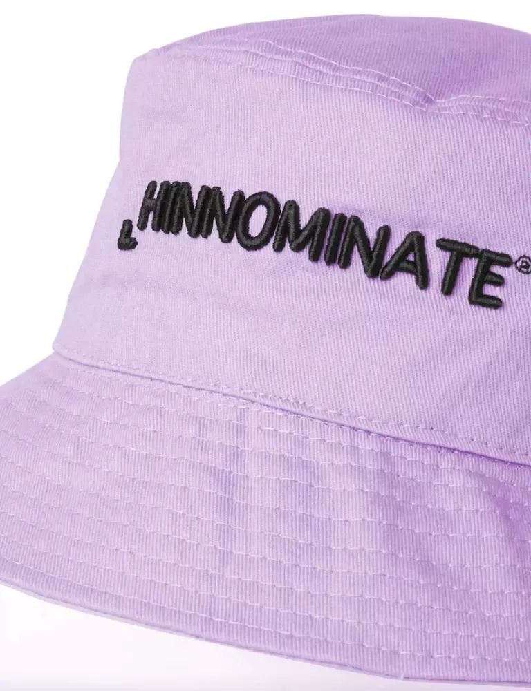 Hinnominate Elegant Purple Logo Hat - 100% Cotton