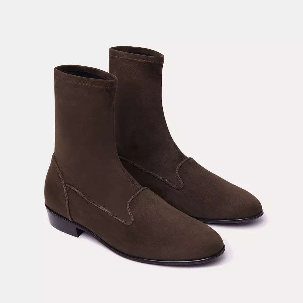 Charles Philip Elegant Suede Ankle Boots with Comfortable Fit