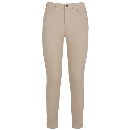 Fred Mello Chic Beige Five-Pocket Women's Trousers