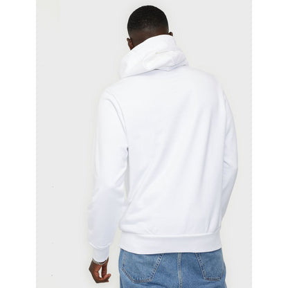 Diesel Winter White Cotton Hoodie with Designer Appeal