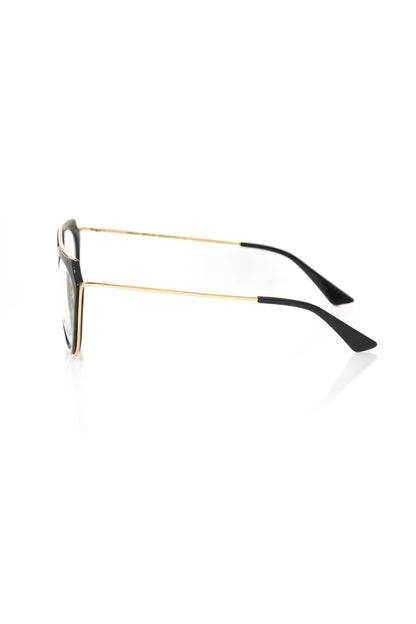 Frankie Morello Aviator-Style Chic Eyeglasses with Gold Accents