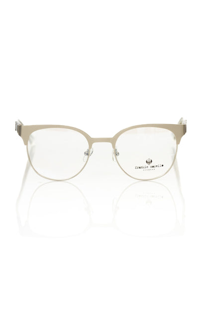 Frankie Morello Geometric Pattern Clubmaster Eyeglasses