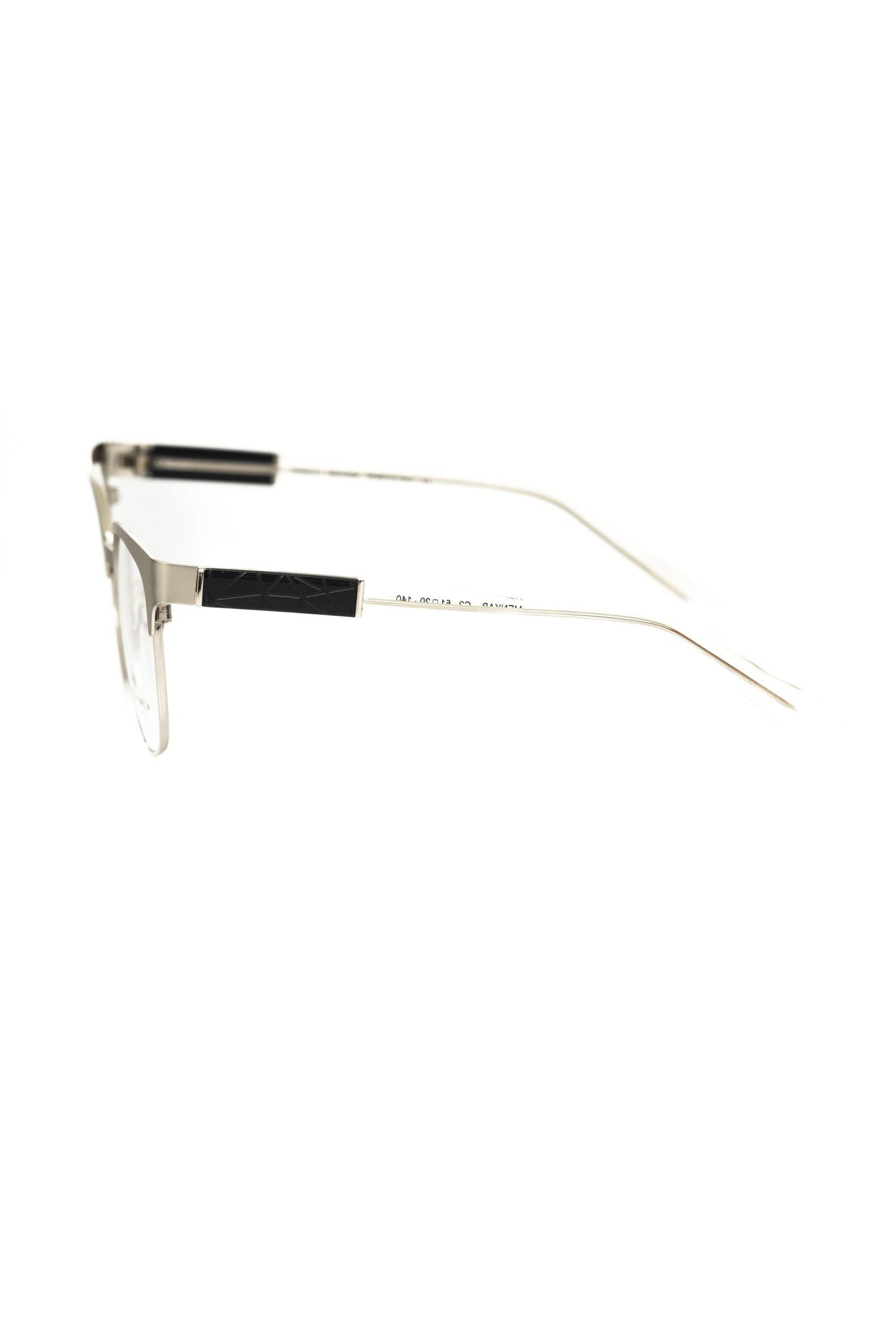 Frankie Morello Geometric Pattern Clubmaster Eyeglasses