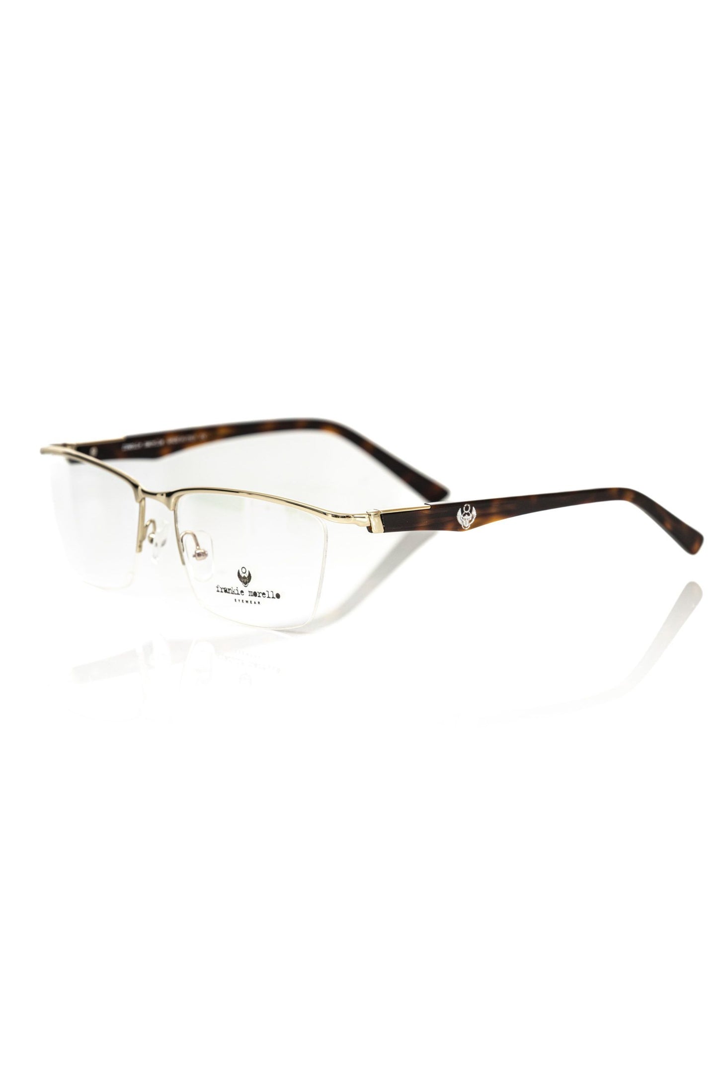 Frankie Morello Clubmaster Elegance Gold-Tone Eyeglasses