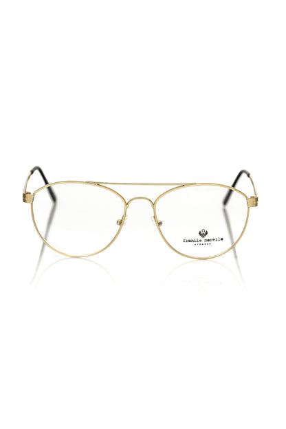 Frankie Morello Aviator Style Metallic Frame Eyeglasses