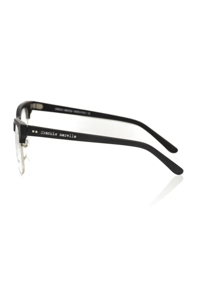 Frankie Morello Sleek Clubmaster Metal Frame Eyeglasses