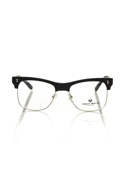 Frankie Morello Sleek Clubmaster Metal Frame Eyeglasses