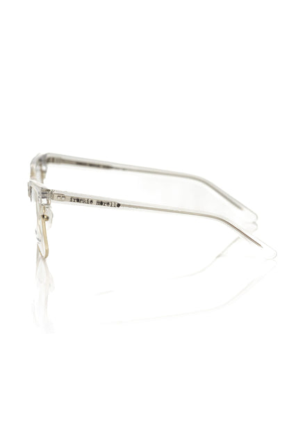 Frankie Morello Elegant Gold-Tone Clubmaster Eyeglasses