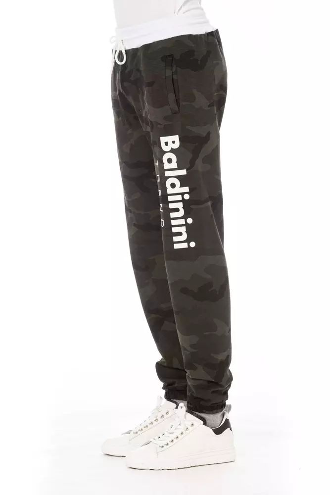 Baldinini Trend Chic Green Fleece Sport Pants