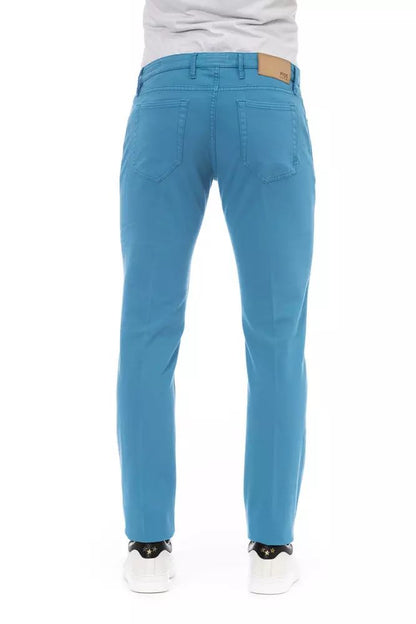 PT Torino Elegant Light Blue Cotton Stretch Jeans