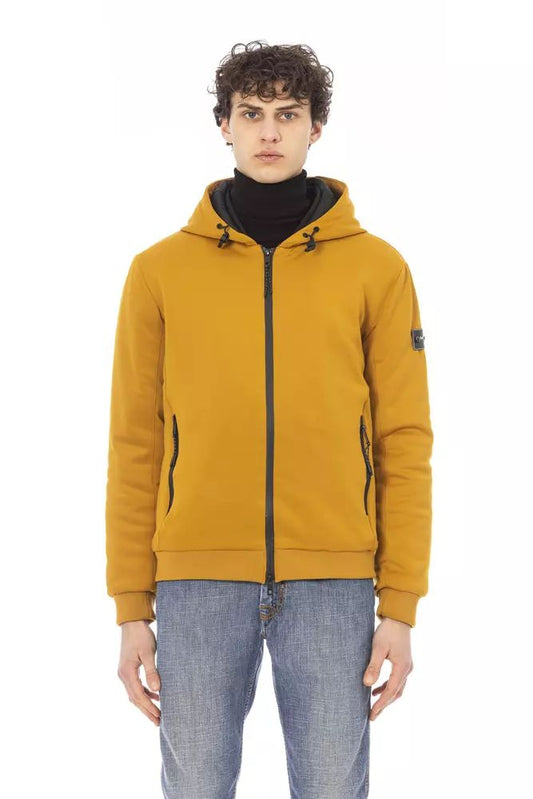 Baldinini Trend Elegant Yellow Short Hooded Jacket