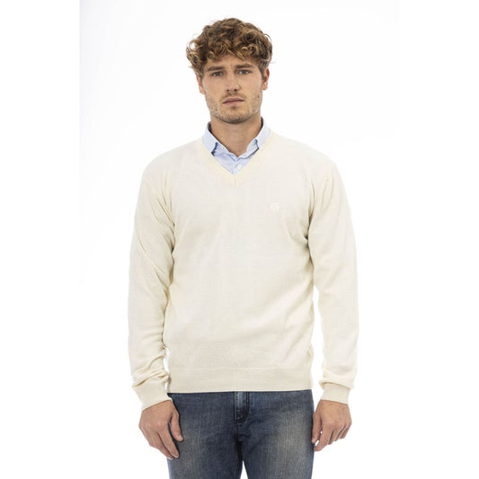 Sergio Tacchini Elegant V-Neck Wool Sweater - Refined Comfort Awaits