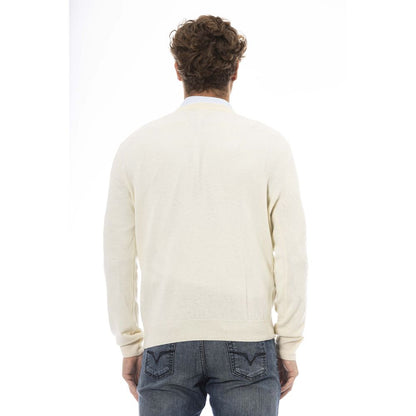 Sergio Tacchini Elegant V-Neck Wool Sweater - Refined Comfort Awaits