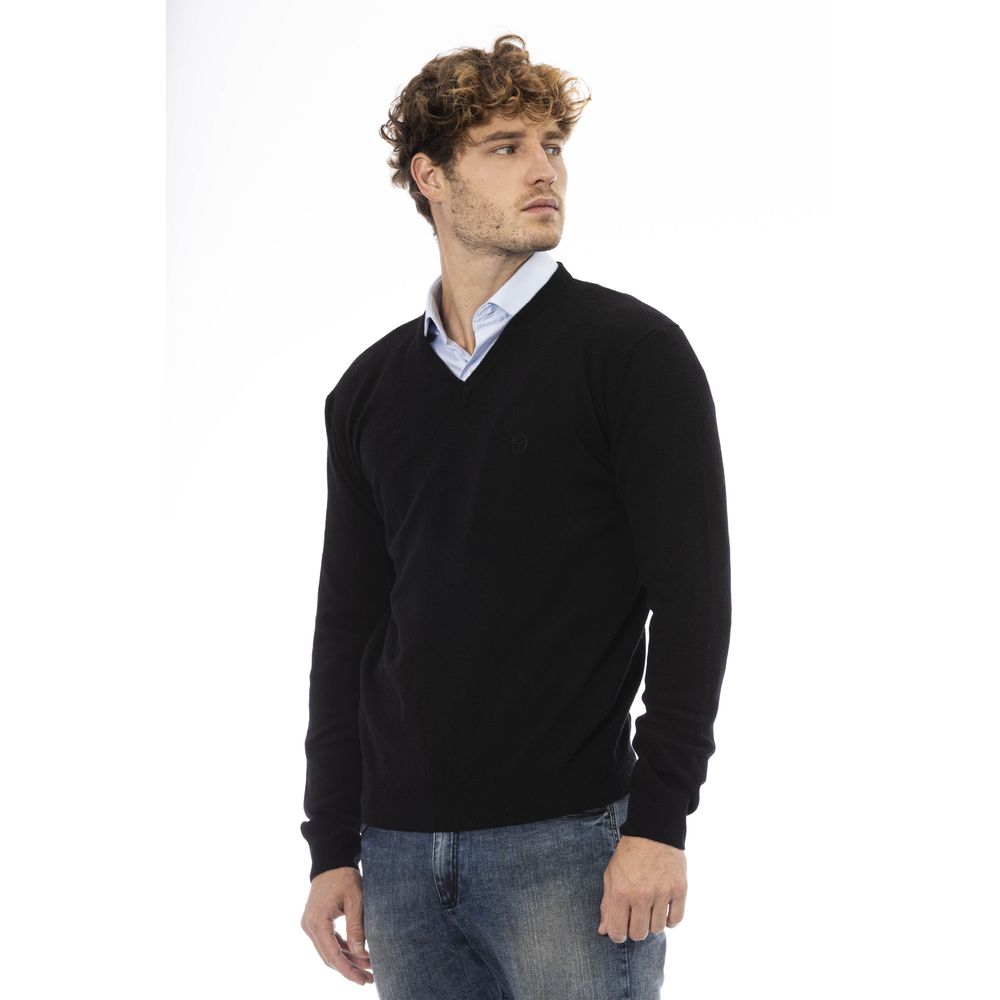 Sergio Tacchini Elegant V-Neck Wool Sweater