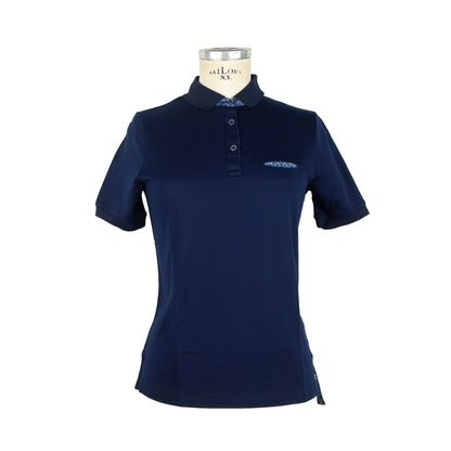 Jacob Cohen Elegant Dark Blue Cotton Polo Shirt for Women