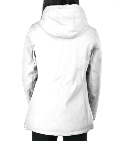 Yes Zee Chic White Hooded Down Jacket for Women